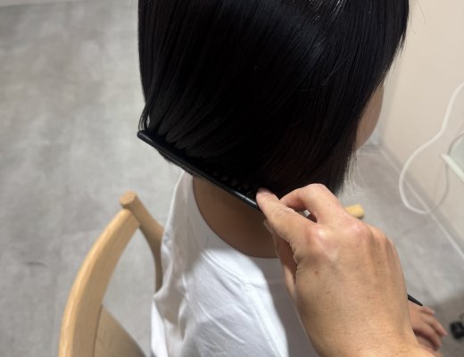 【縮毛矯正／カット】自然な丸みのボブ矯正